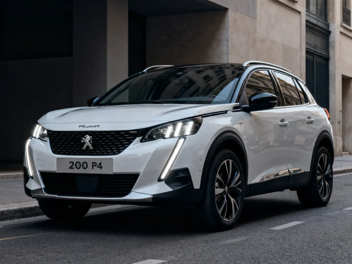 Peugeot 2008 P24 drugiej generacji na miejskiej ulicy