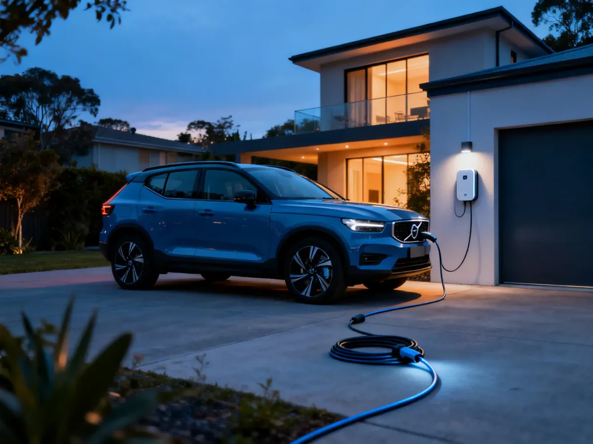 Volvo XC40 Recharge ładowane z domowego wallboxa