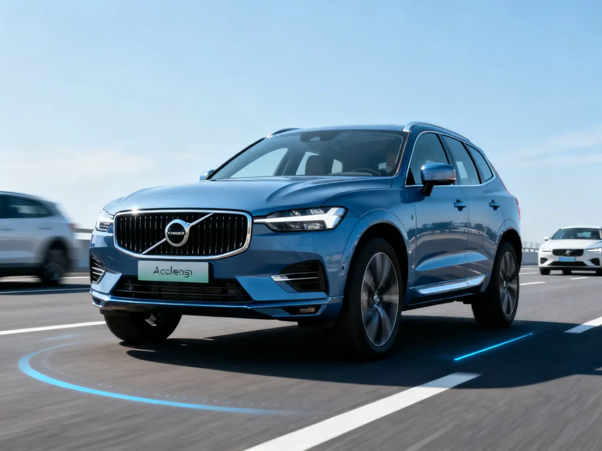 Volvo XC60 Recharge na drodze z systemami bezpieczeństwa