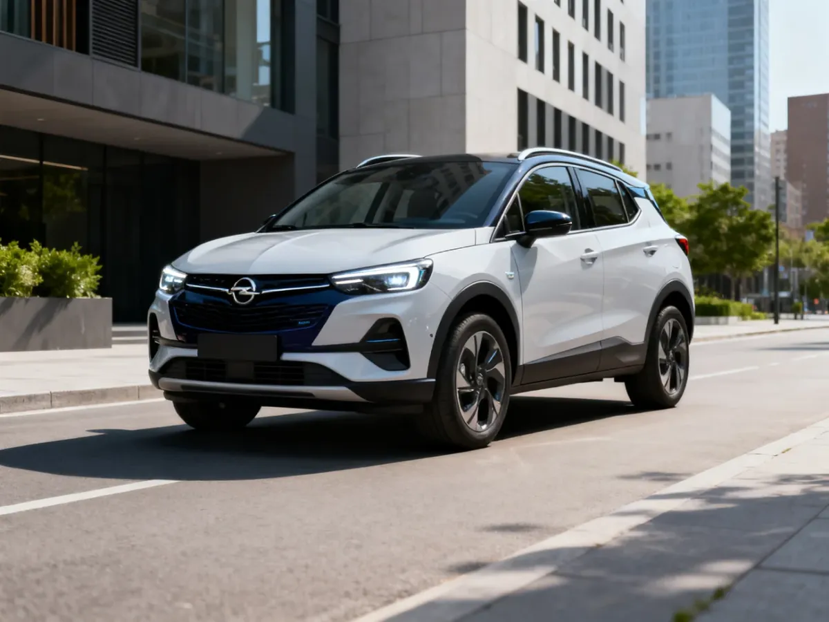 Opel Mokka Electric na miejskiej ulicy