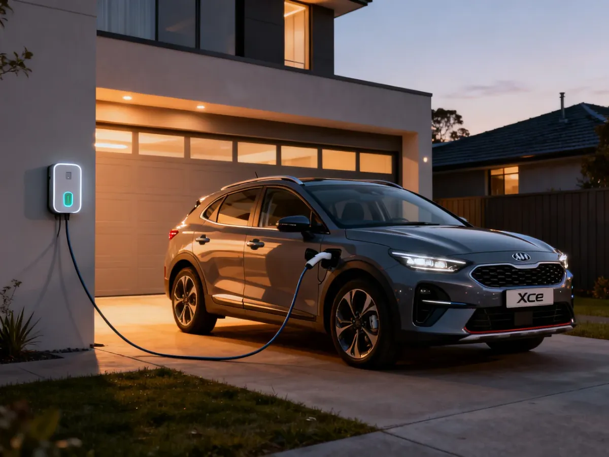 Kia XCeed PHEV ładowana w domu