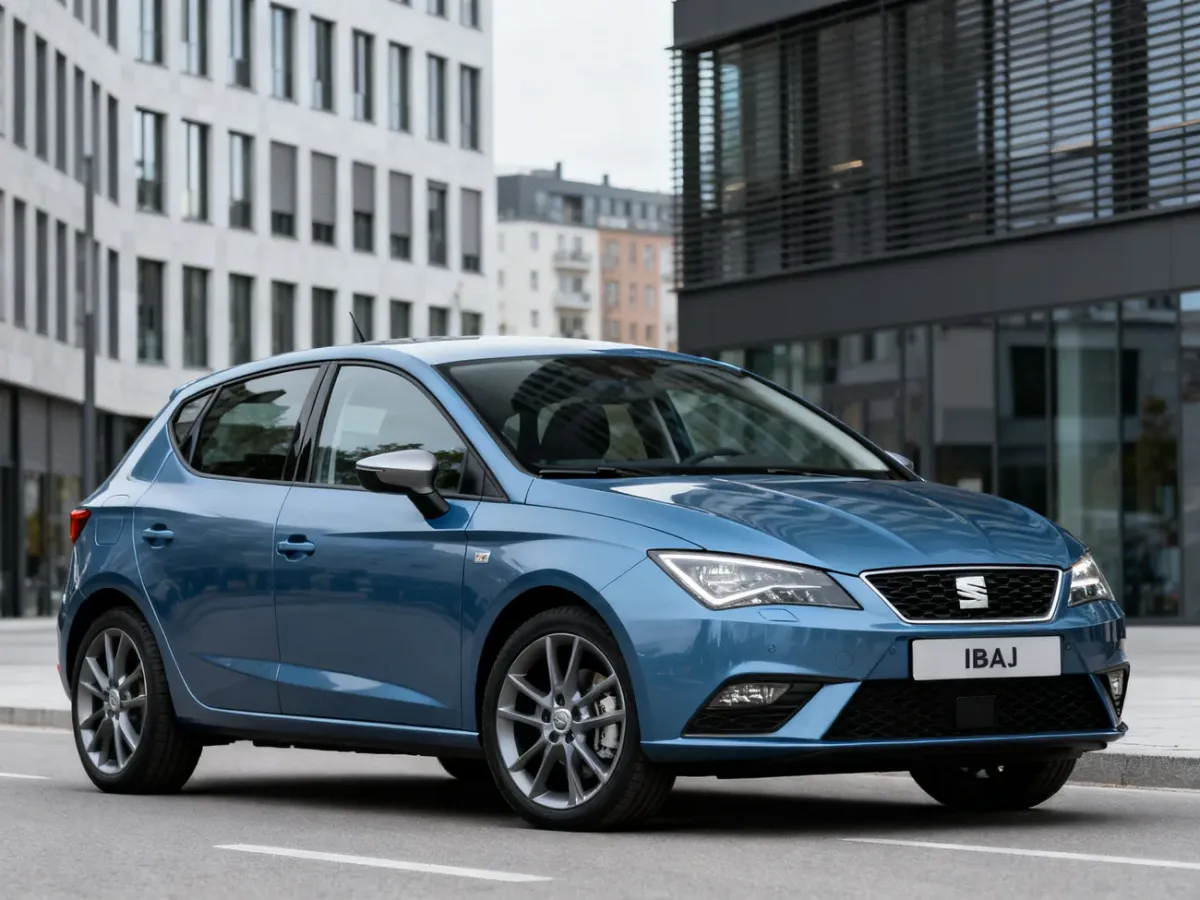 Seat Ibiza KJ zaparkowany na miejskiej ulicy