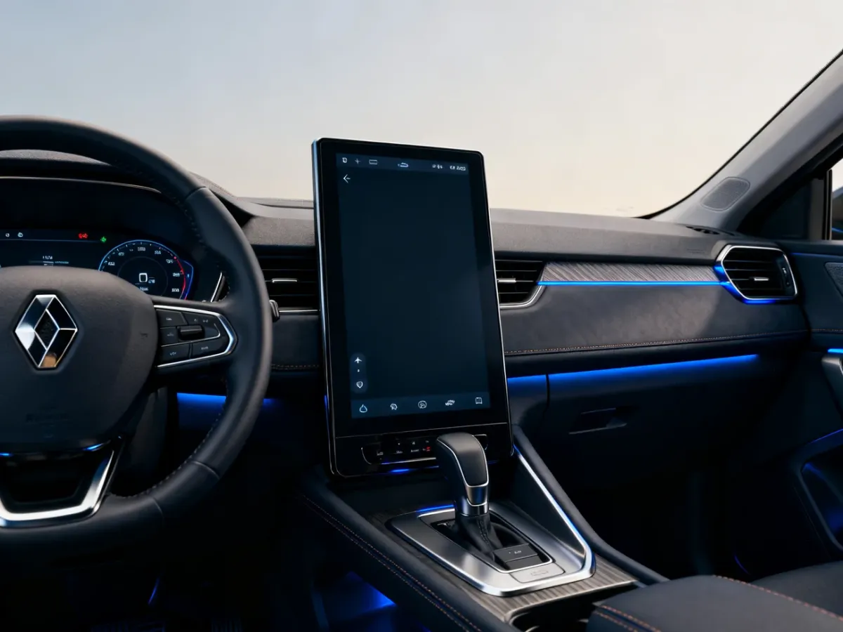 Kokpit Renault Austral z ekranem systemu OpenR link