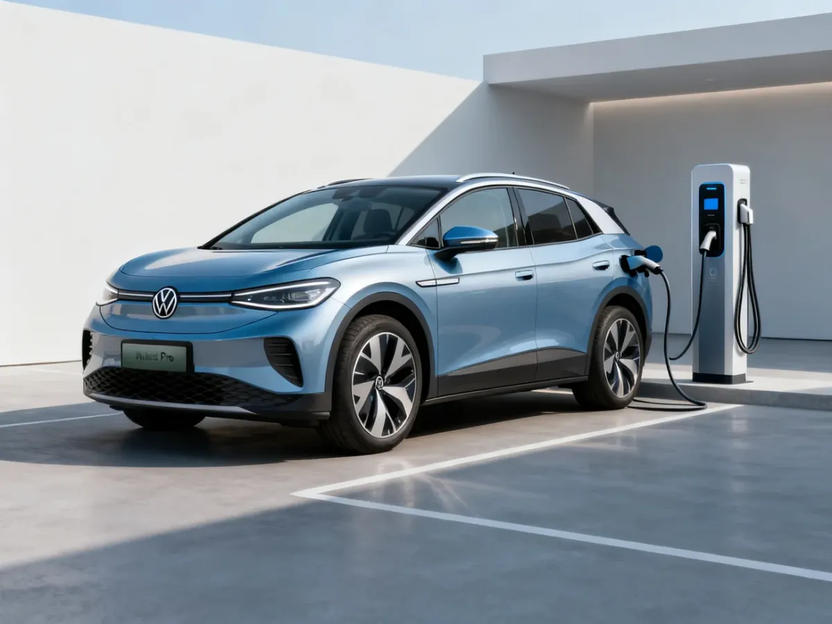 Volkswagen ID.4 Pro podczas ładowania przy szybkiej stacji DC