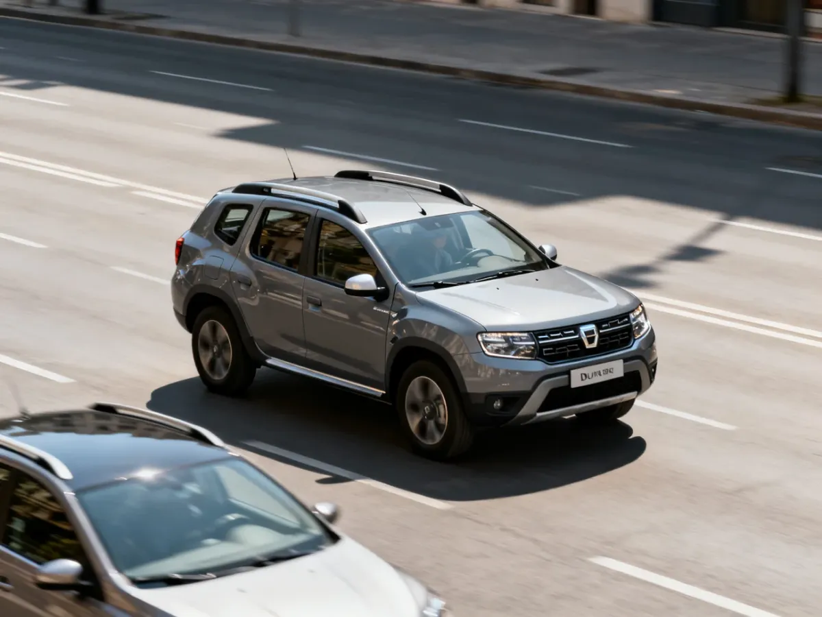 Dacia Duster 2024 podczas jazdy miejskiej