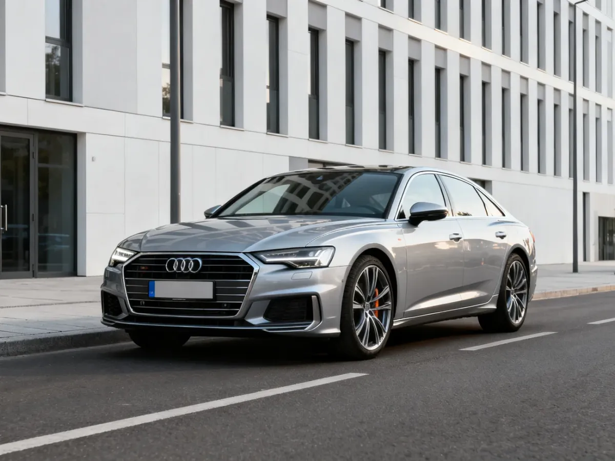Audi A6 C8 sedan na miejskiej ulicy