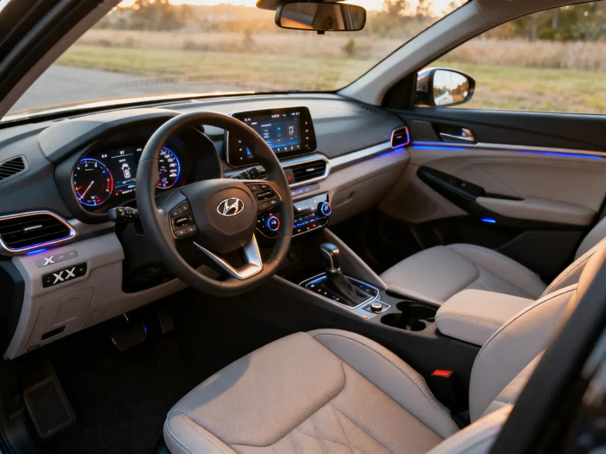 Nowoczesne i komfortowe wnętrze Hyundaia Tucsona NX4