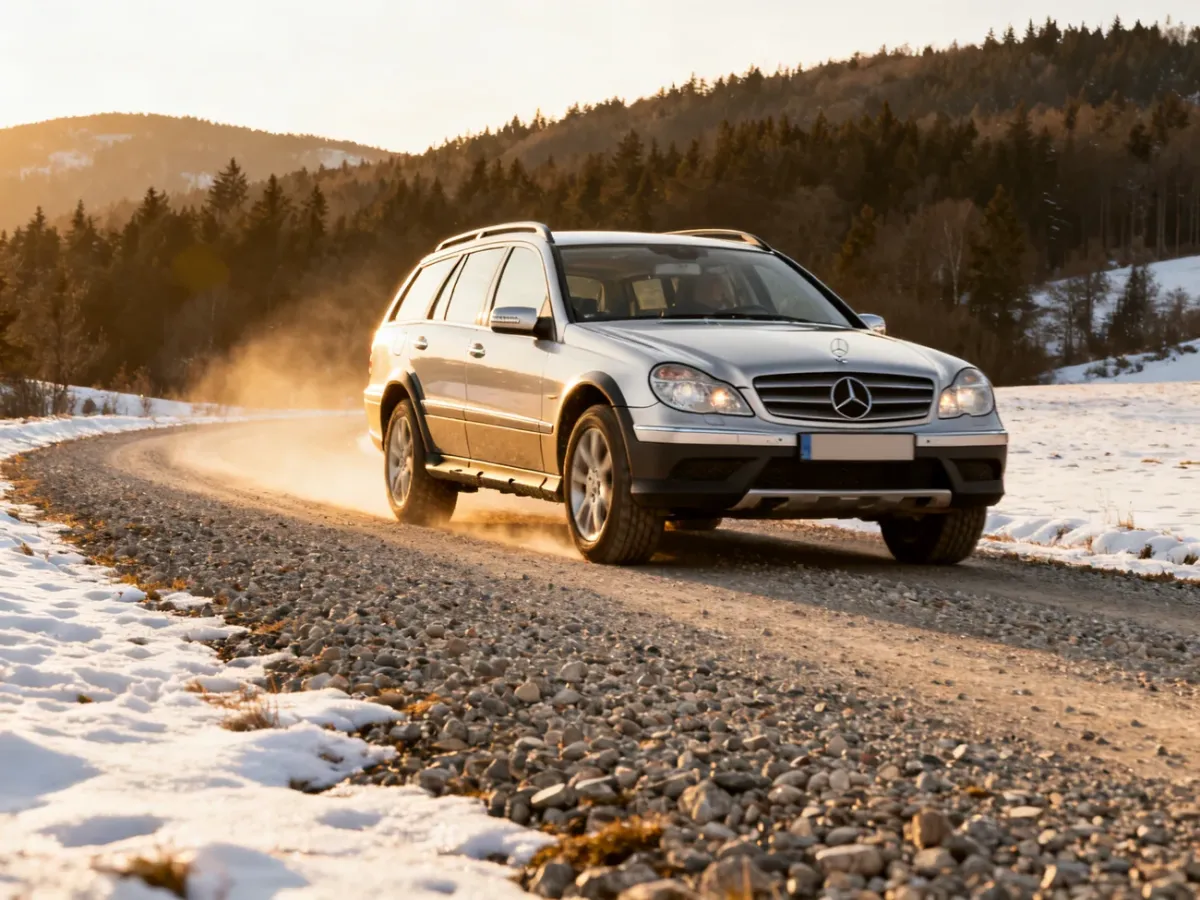 Mercedes Klasy C W206 All-Terrain na szutrowej drodze