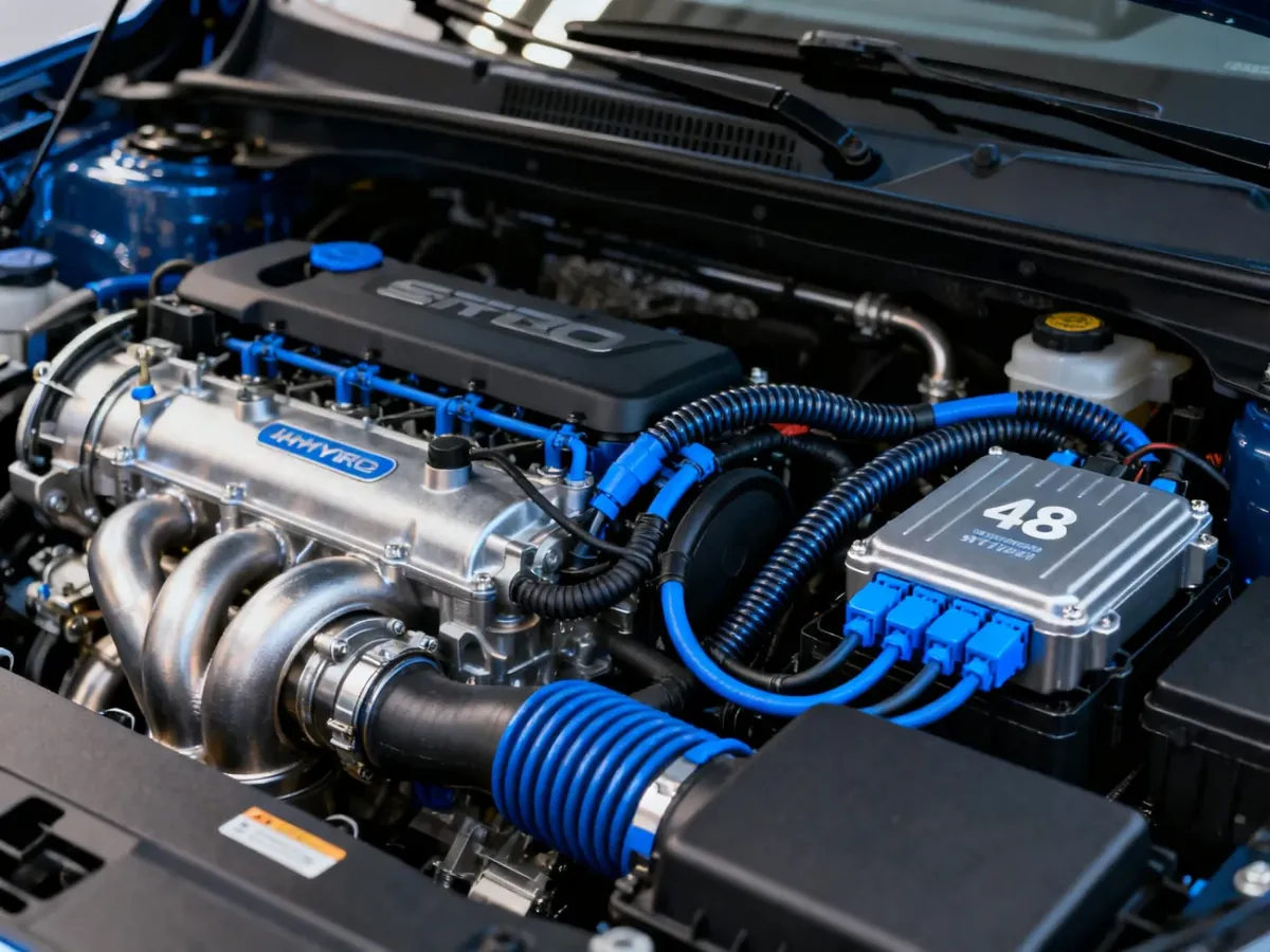 Komora silnika Suzuki Vitary z układem mild hybrid 48V
