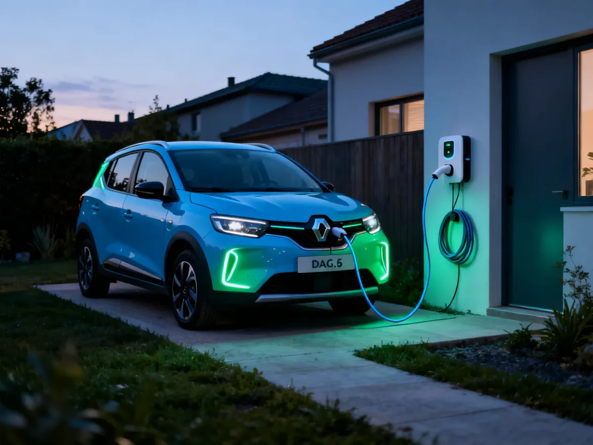 Dacia Spring Electric 65 ładowana przy domu