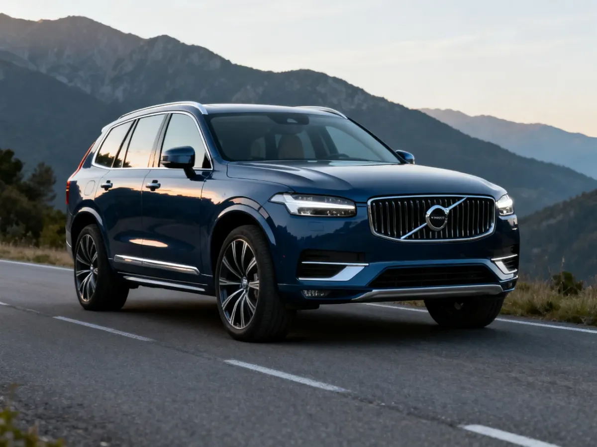 Volvo XC90 2025 na malowniczej drodze