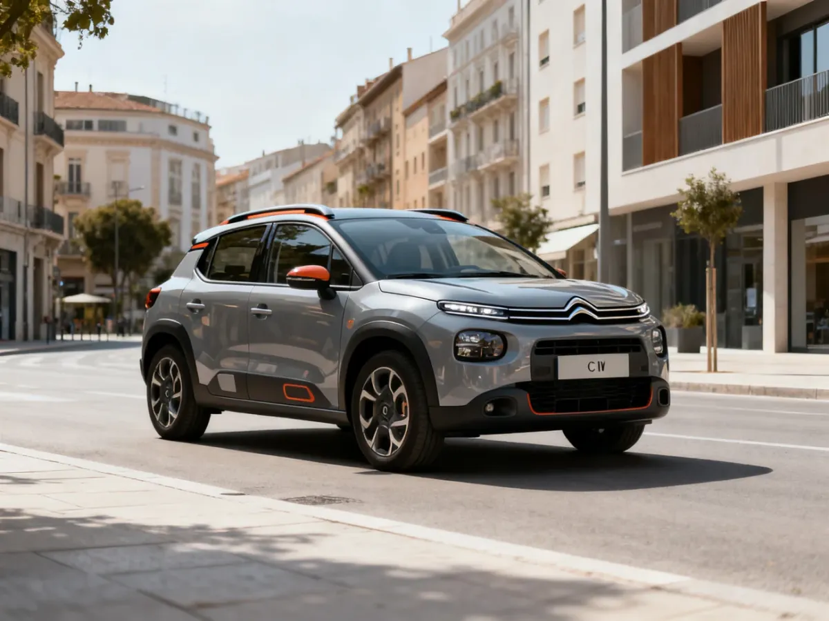 Citroën C3 2024 czwartej generacji na miejskiej ulicy