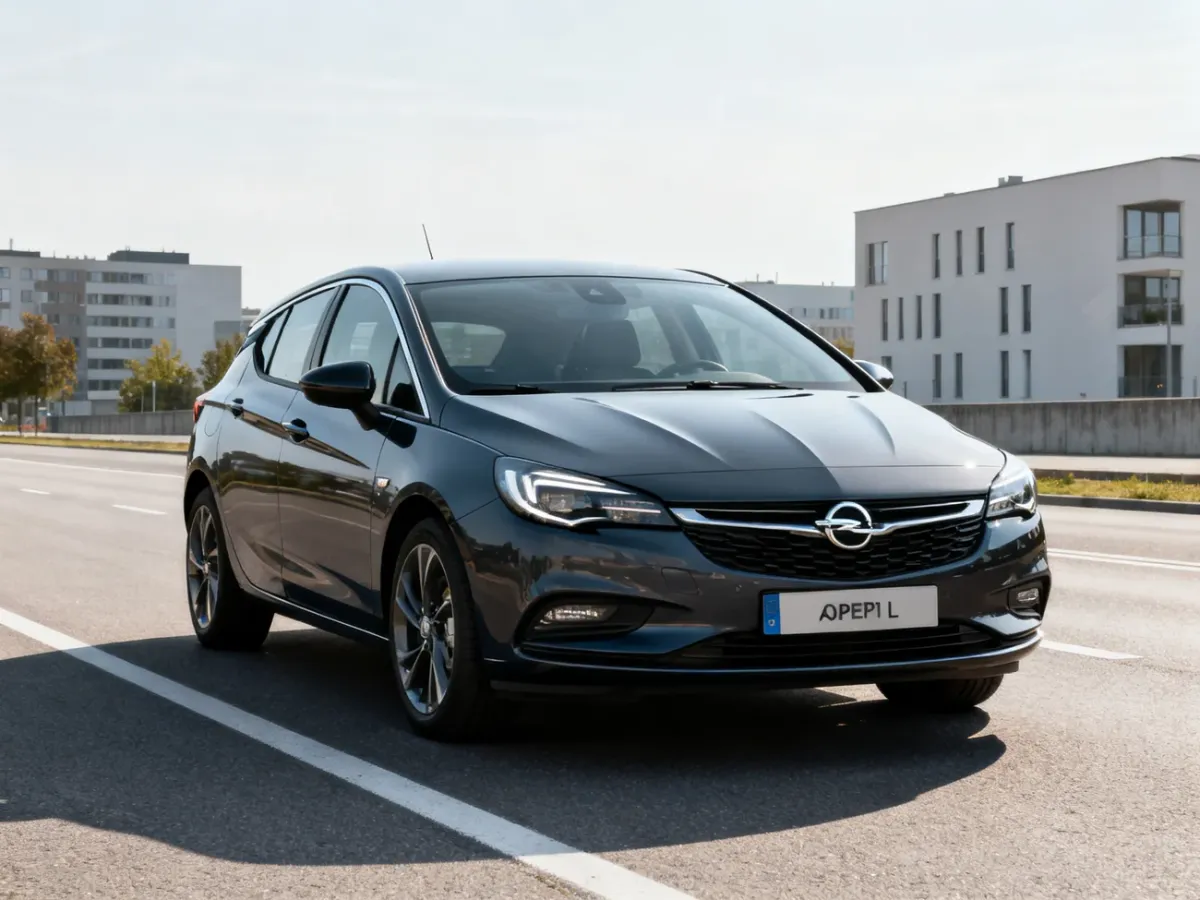Opel Astra L hatchback viewed from the front