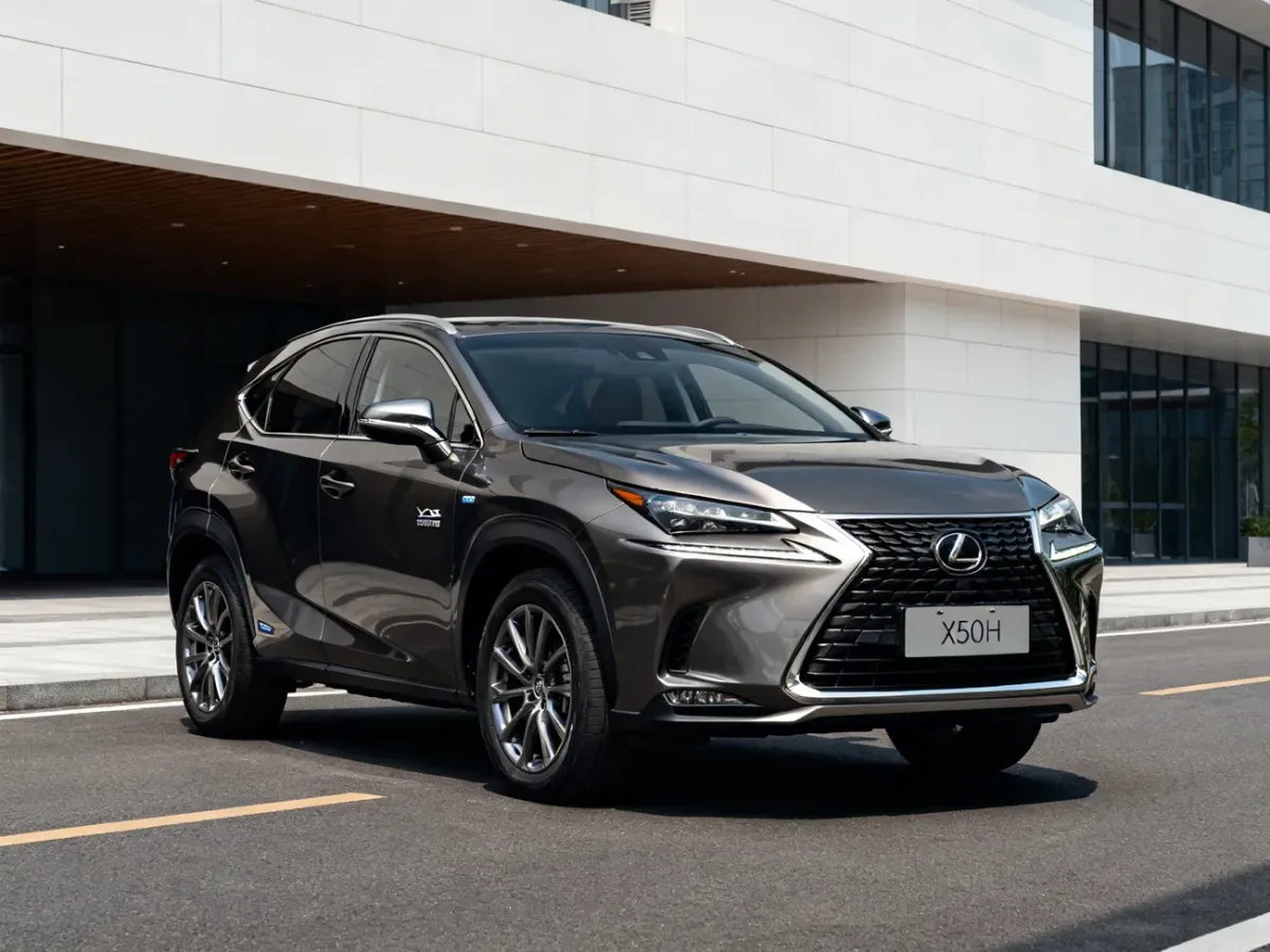 Lexus NX 350h hybrid SUV na miejskiej ulicy
