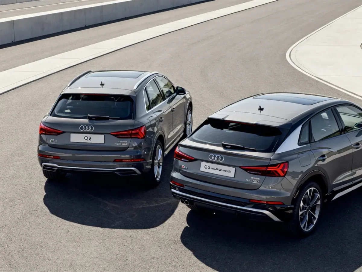 Audi Q3 SUV i Q3 Sportback pokazane obok siebie