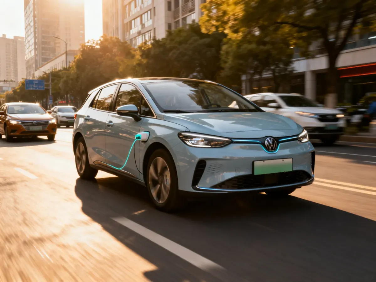 Citroën C3 podczas miejskiej jazdy z napędem hybrydowym