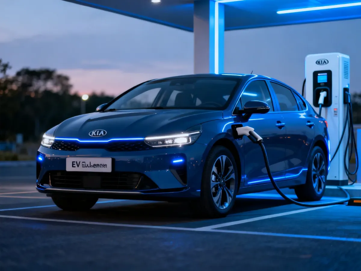 Kia EV3 Long Range podczas szybkiego ładowania DC