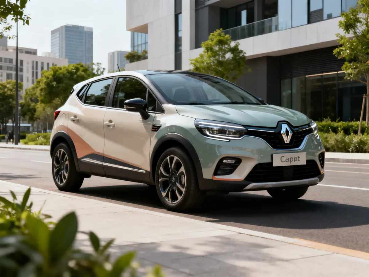 Renault Captur 2025 w dwukolorowym nadwoziu na miejskiej ulicy