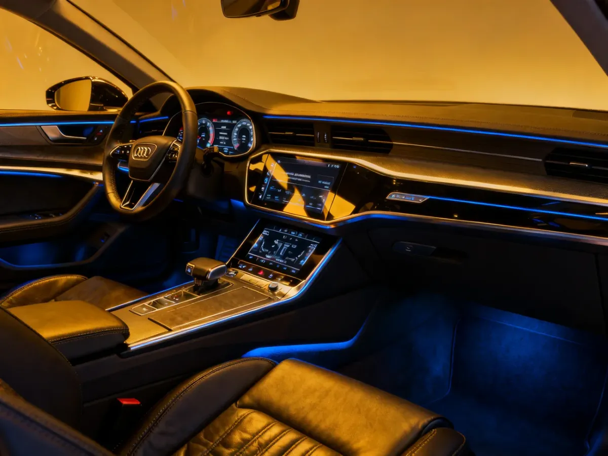 Cyfrowe wnętrze Audi A6 C8 z ekranami MMI
